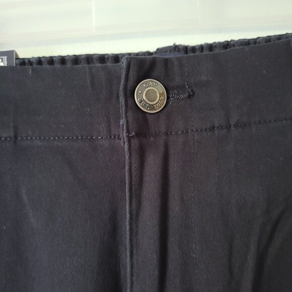 GAP Black Pants Women's 6 Classic Twill Casual Rolled Ankle NWT - Picture 7 of 9